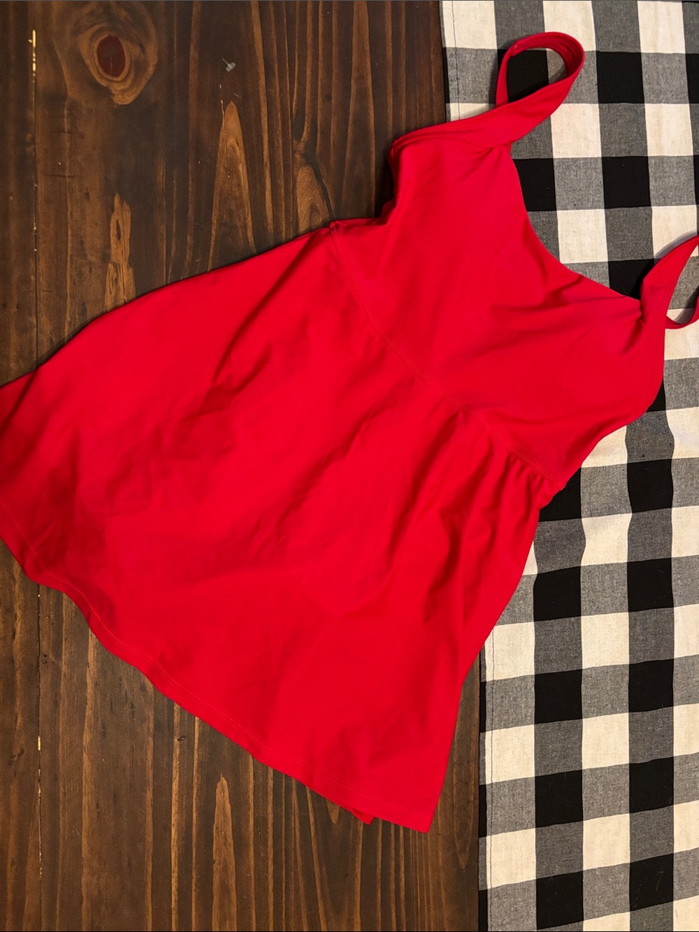 Relleciga red one piece swimsuit dress small new